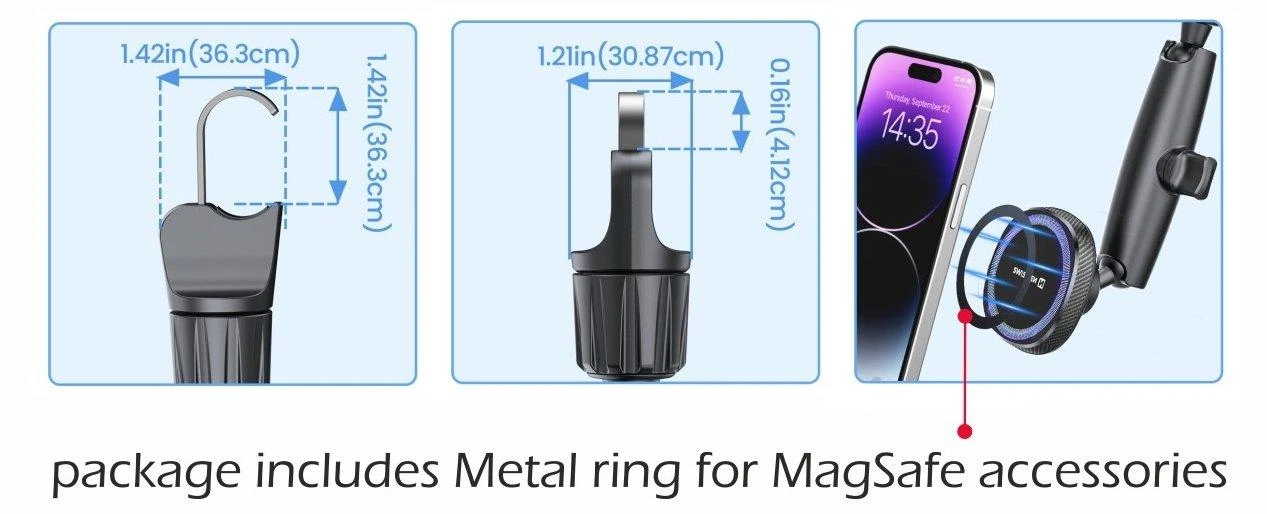 Swissten magnetinis automobilio veidrodžio laikiklis