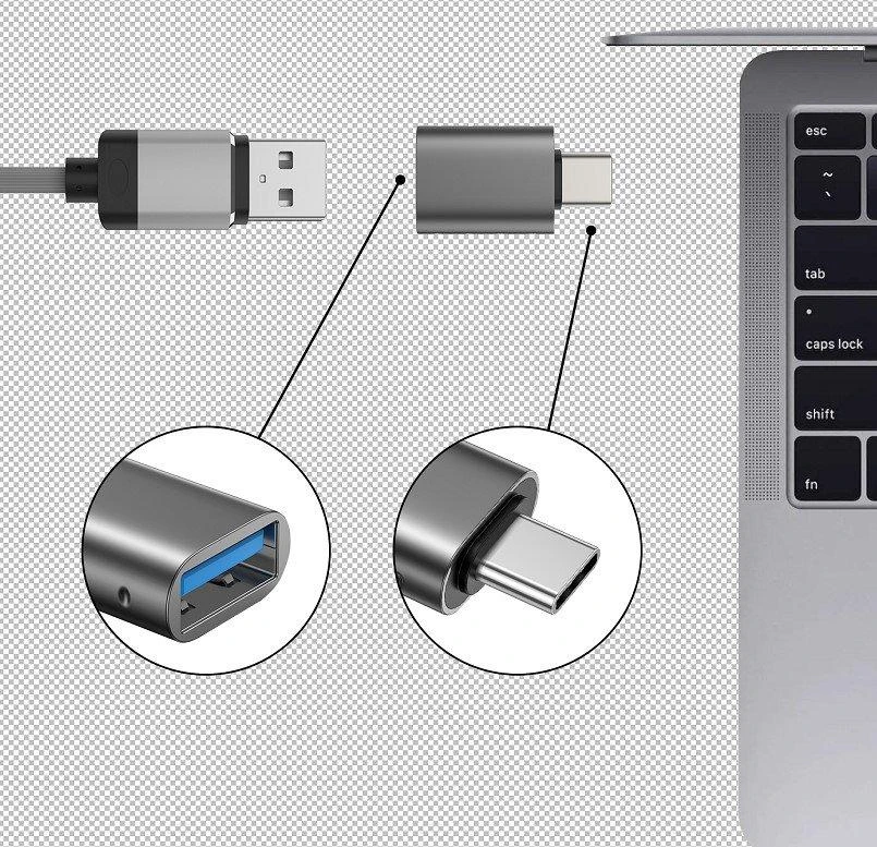 Swissten Adapteris USB Sourcing USB-C - USB Sidabrinė (55500100)