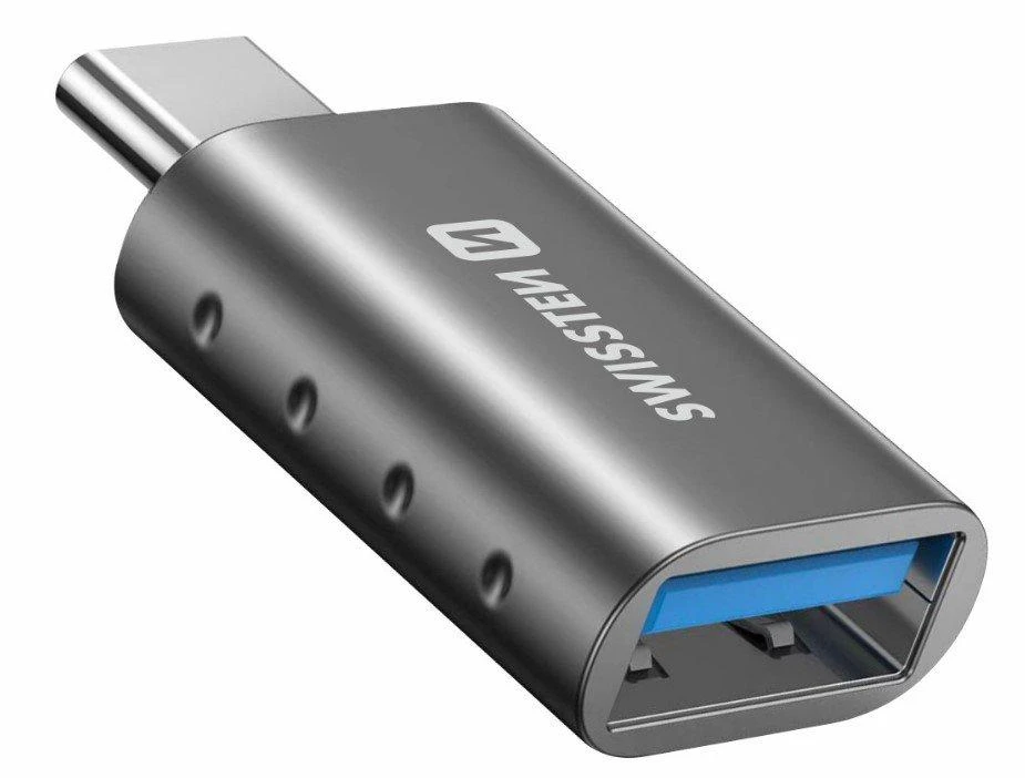 Swissten Adapteris USB Sourcing USB-C - USB Sidabrinė (55500100)
