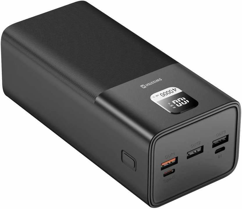 Išorinė baterija Swissten Power Line 40000mAh, juoda