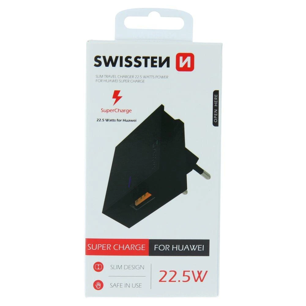 Swissten USB įkroviklis pakuotėje