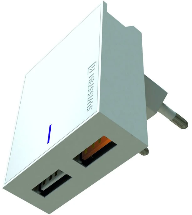 Swissten įkroviklis 2x USB-A 3 A (22049600)