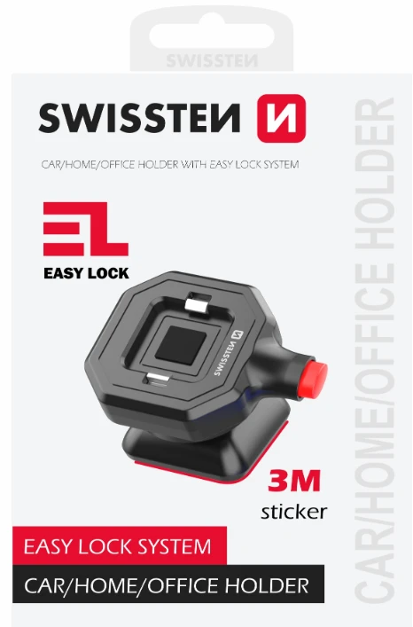 Swissten EASY LOCK laikiklis mobiliajam telefonui Automobilis / Namai / Biuras / 4" - 6,8"