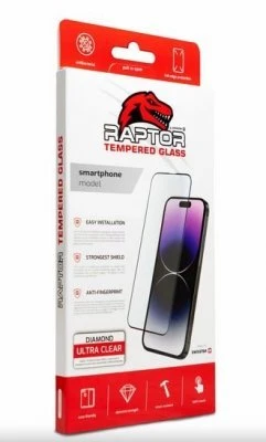 „Swissten Raptor Diamond Ultra Full Face“ grūdintas stiklas, skirtas Apple iPhone 16e / 17e