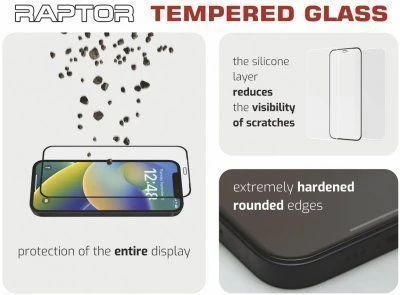 „Swissten Raptor Diamond Ultra Full Face“ grūdintas stiklas, skirtas Apple iPhone 16e / 17e