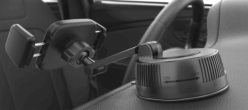 Swissten S-Grip E1 universalus automobilio prietaisų skydelio laikiklis 4,7"–6,8"