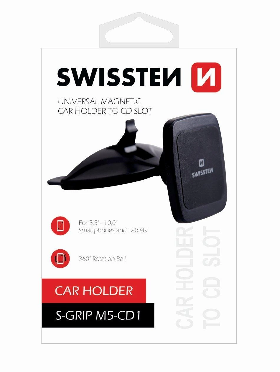 Swissten S-Grip M5-CD1 universalus automobilinis CD / radijo laikiklis planšetiniams kompiuteriams / telefonams / GPS