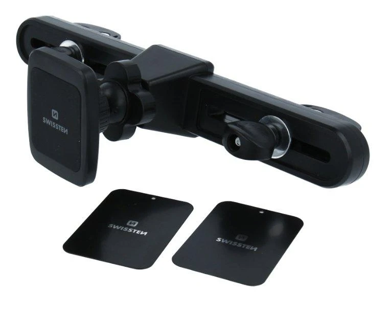 Swissten S-Grip M5-OP universalus automobilio sėdynės laikiklis su magnetu planšetiniams kompiuteriams / telefonams / GPS