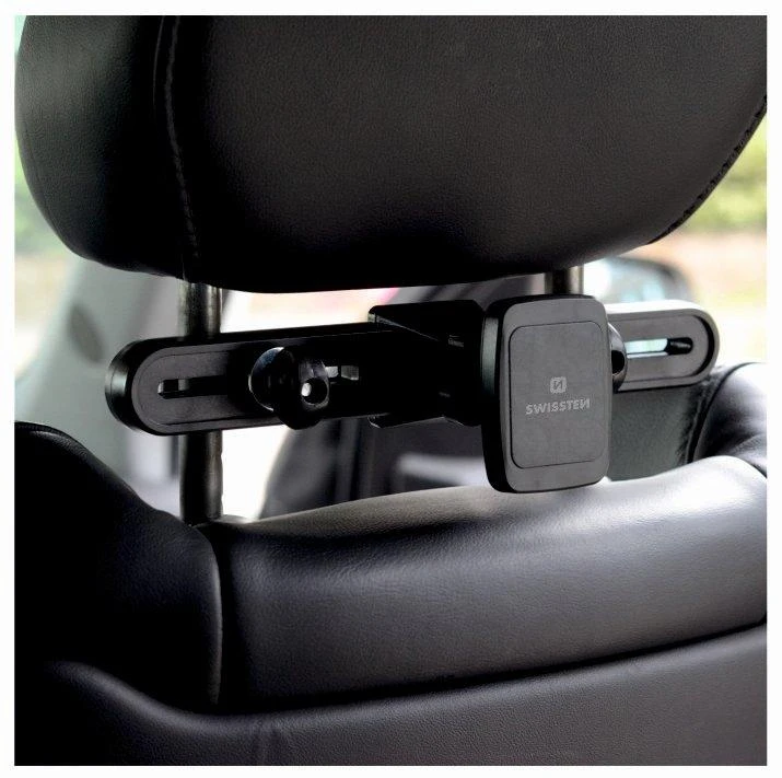 Swissten S-Grip M5-OP universalus automobilio sėdynės laikiklis su magnetu planšetiniams kompiuteriams / telefonams / GPS