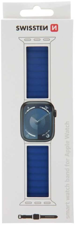 Swissten silikoninė magnetinė juostelė, skirta Apple Watch 42/44/45/49 mm