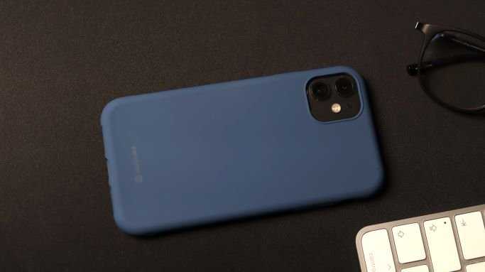 SWISSTEN SOFT JOY dėklas, skirtas Apple iPhone 15 mėlynas