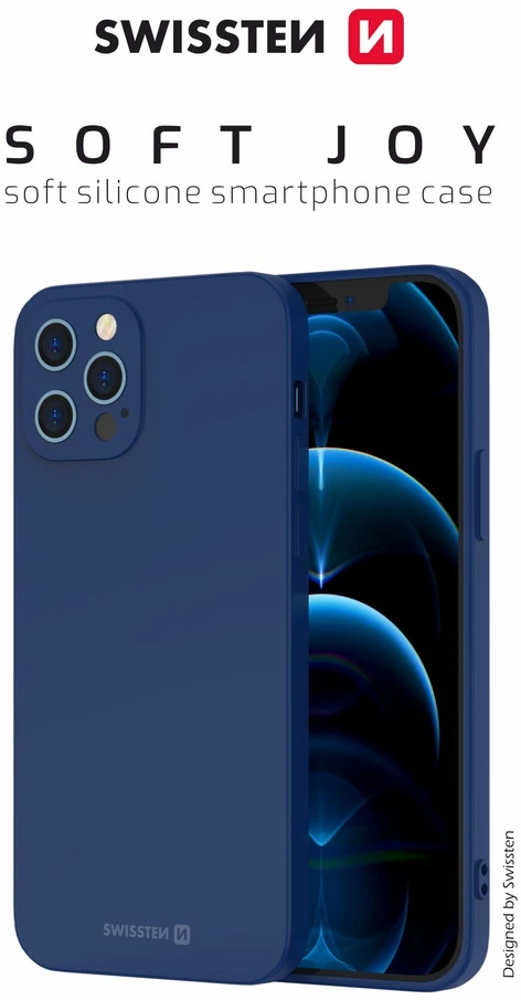 SWISSTEN SOFT JOY dėklas, skirtas Apple iPhone 15 mėlynas