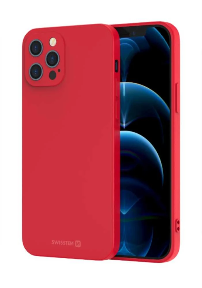 Swissten Soft Joy Silikoninis dėklas for Samsung Galaxy A21s Raudona