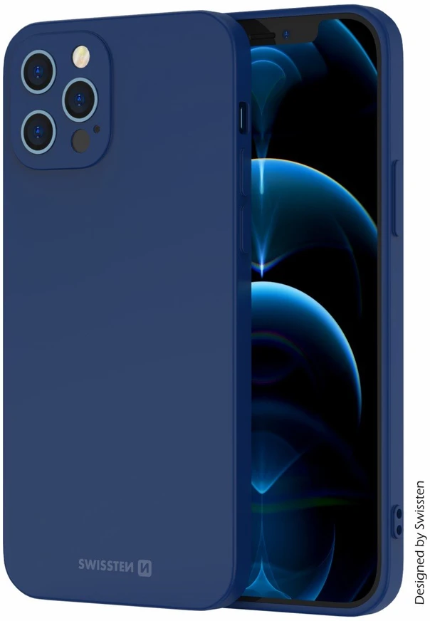 SWISSTEN SOFT JOY dėklas, skirtas Apple iPhone 15 mėlynas