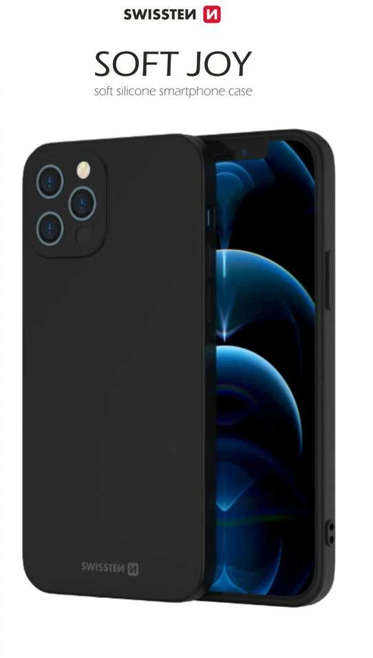 Swissten „Soft Joy“ silikoninis dėklas, skirtas „Samsung Galaxy A14 5G“, juodas