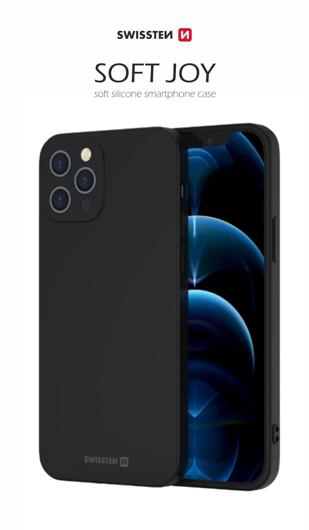 Swissten Soft Joy Silikoninis dėklas for Xiaomi Note 8T Juodas