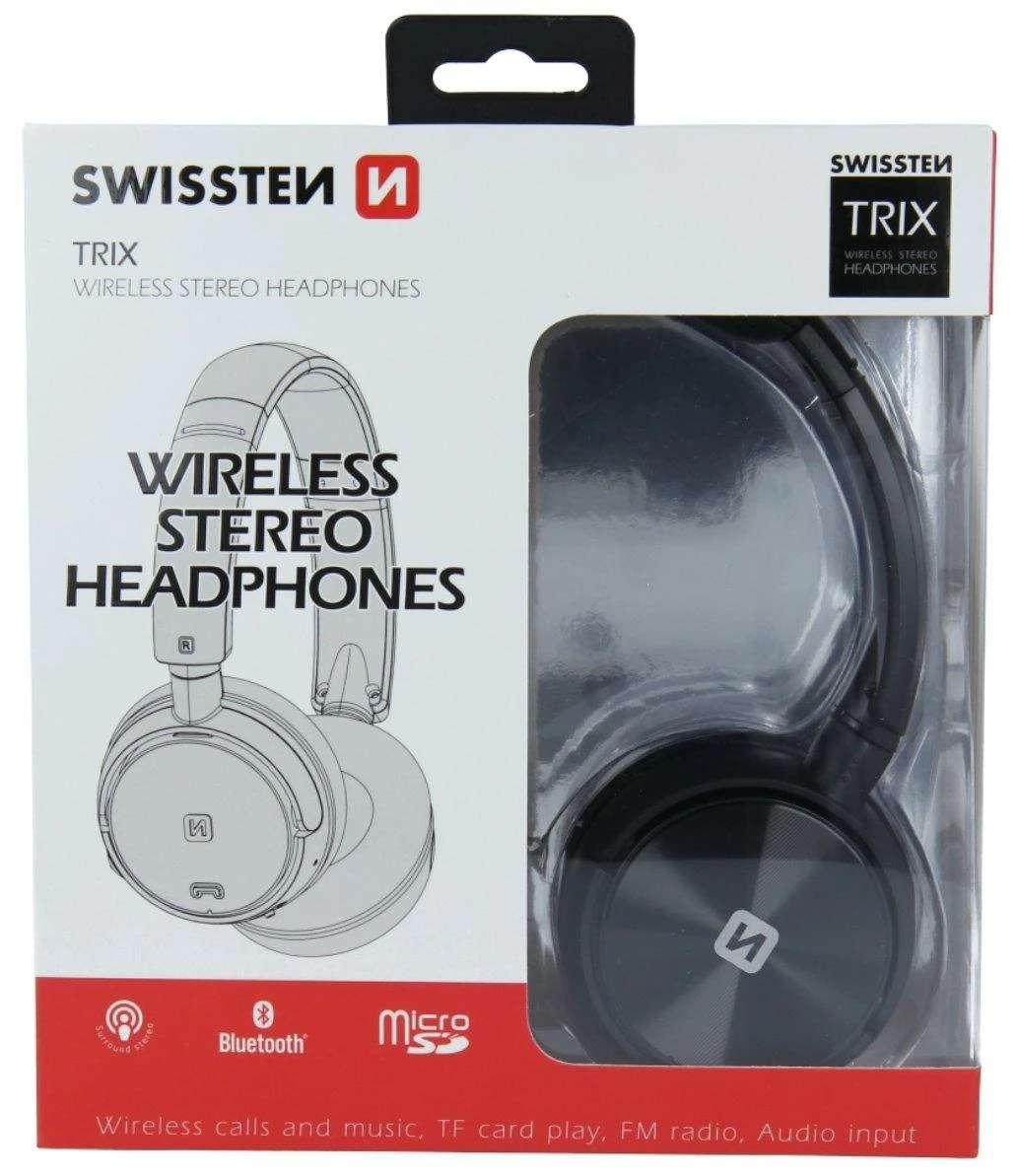 Ausinės Swissten TRIX Juodas (52510500)