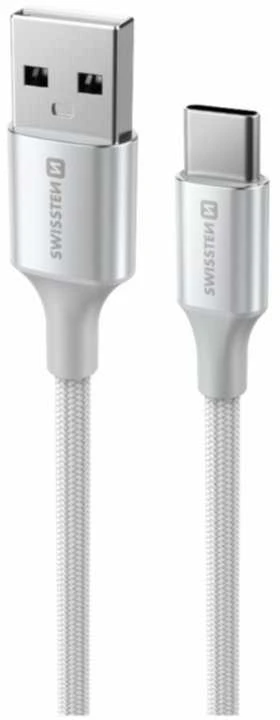 „Swissten Textile II USB - USB-C“ duomenų ir įkrovimo kabelis, 1,5 m