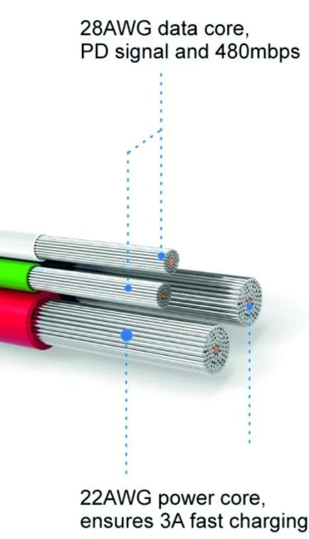 Swissten Textile Universalus Micro USB duomenų ir įkrovimo kabelis 1,2m