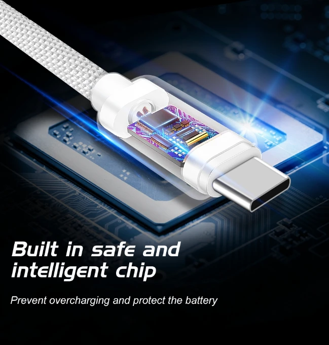 Swissten Textile Universal Quick Charge 3.1 USB-C duomenų ir įkrovimo laidas 20 cm