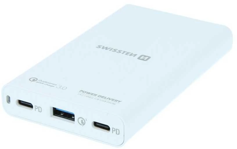 Įkroviklis Swissten 1x USB-A 2x USB-C 3 A (22013345)