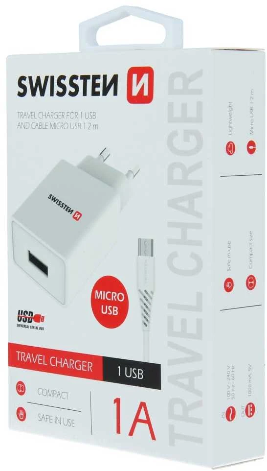Swissten 1x USB-A 1 A įkroviklis (22061000)