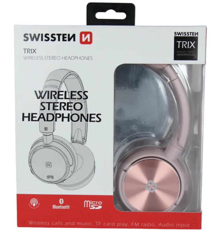 Swissten Trix ausinės rausvos spalvos pakuotėje