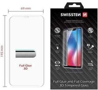 „Swissten“ itin patvarus 3D grūdintas stiklas Apple iPhone XR Baltas