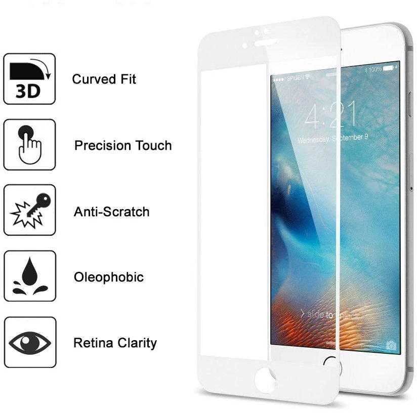 „Swissten“ itin patvarus 3D grūdintas stiklas Apple iPhone XR Baltas