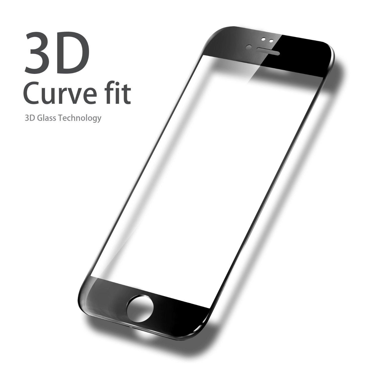 SWISSTEN itin patvarus 3D FULL GLUE stiklas Apple iPhone 6 ir 6S, juodas