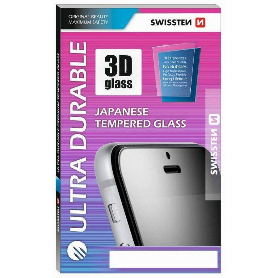 SWISSTEN itin patvarus 3D FULL GLUE stiklas Apple iPhone 6 ir 6S, juodas