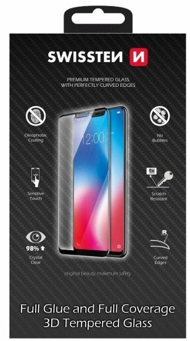 SWISSTEN Ultra Durable 3D FULL GLUE Glass pro Apple iPhone 13 Pro Max juoda