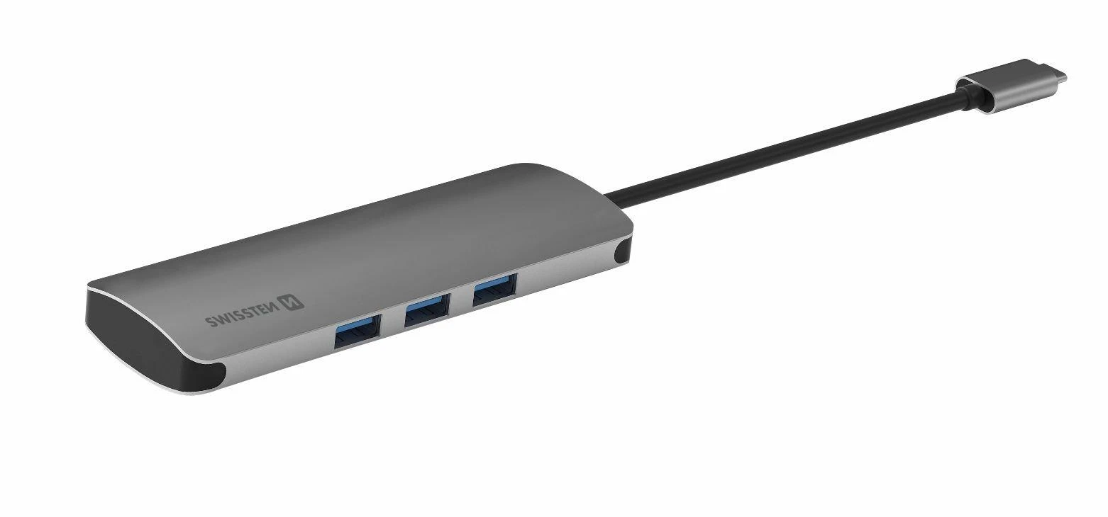 Swissten USB-C hub adapteris kampu