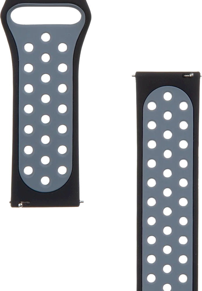 Tactical Išmaniojo laikrodžio silikoninis dirželis, Juodos spalvos, 22mm
