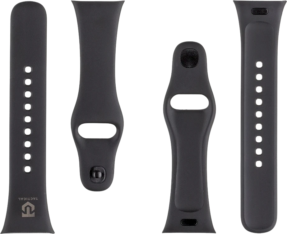 Tactical 844 silikoninė apyrankė skirta Redmi Watch 3 juodos spalvos