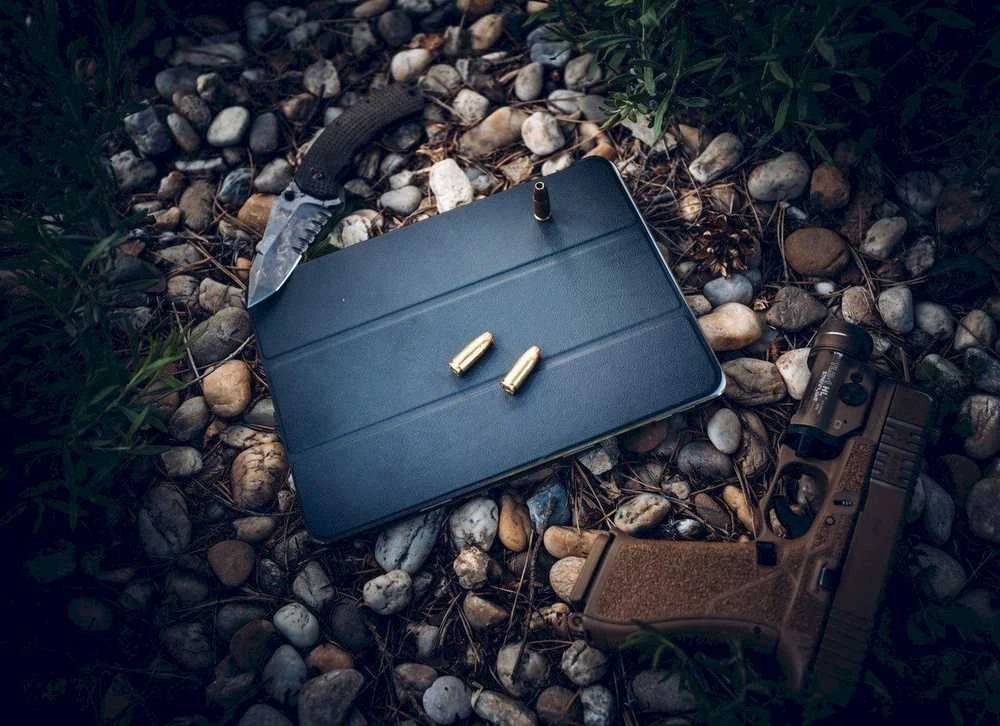 Tactical Book Tri Fold dėklas skirtas Xiaomi Redmi Pad SE 8,7" juodos spalvos