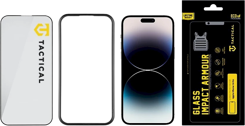 Tactical apsauginis stiklas Impact Armour skirtas Apple iPhone 14 Pro