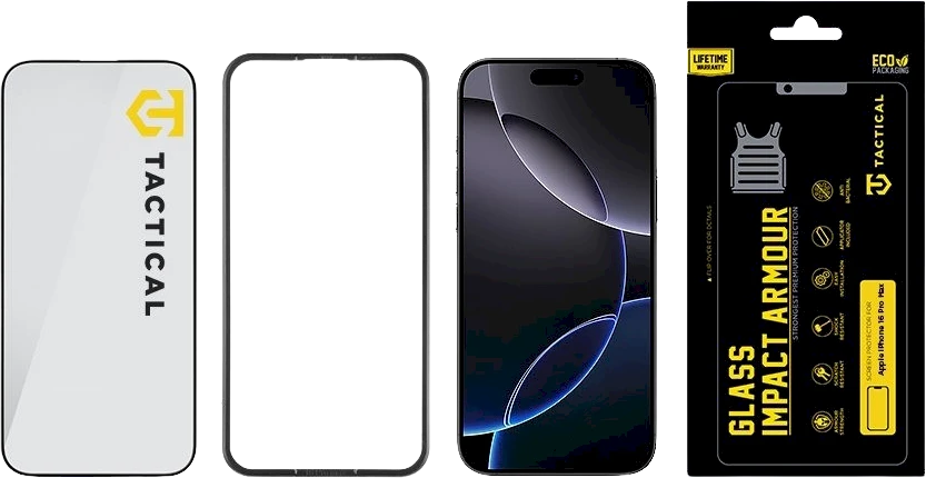 Tactical Impact Armour Apsauginis stiklas skirtas Apple iPhone 16 Pro Max
