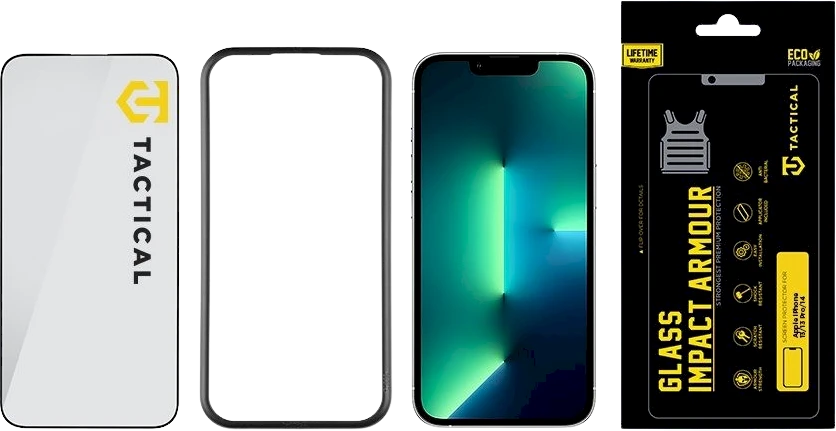Tactical apsauginis stiklas Impact Armour skirtas Apple iPhone 13/13 Pro/14