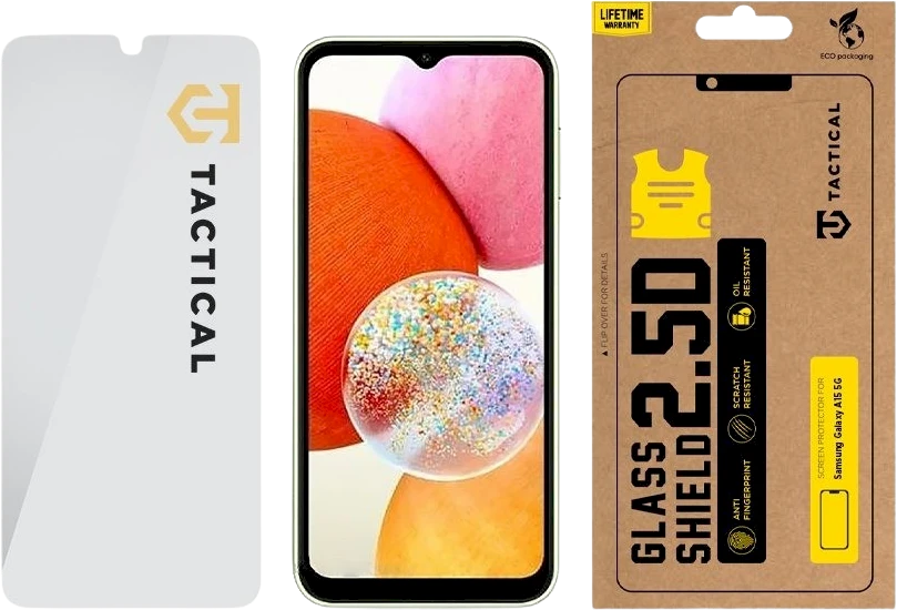 Tactical apsauginis stiklas Shield 2.5D Samsung Galaxy A15 4G/5G skaidrus