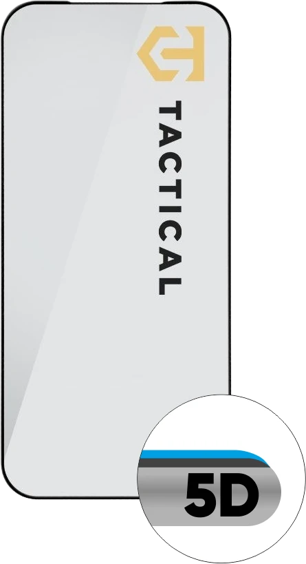 Tactical Apsauginis stiklas Shield 5D skirtas Apple iPhone 17 Pro juodos spalvos