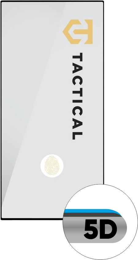 Tactical apsauginis stiklas Shield 5D skirtas Samsung Galaxy S23 Ultra su juodos spalvos krašteliu