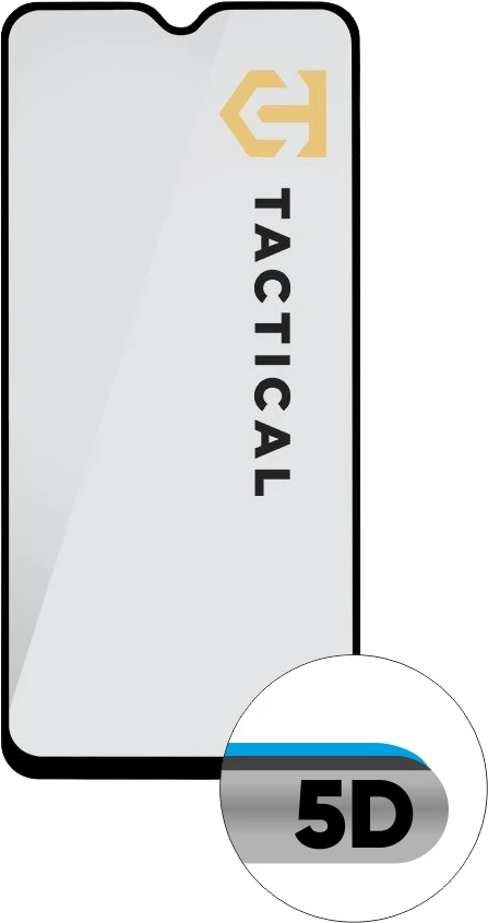 Tactical apsauginis stiklas Shield 5D skirtas Samsung Galaxy A34 5G su juodos spalvos krašteliu