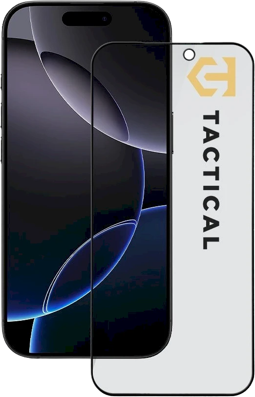 Tactical Apsauginis stiklas Shield Privacy Stealth 5D skirtas Apple iPhone 17 Pro Max Juodas