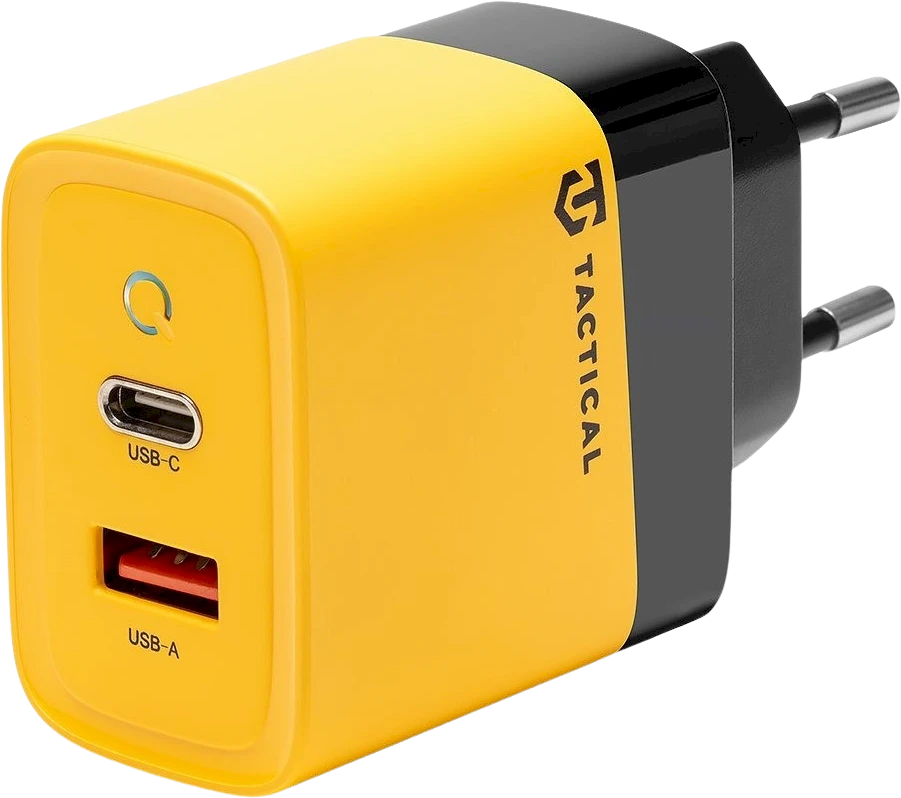 Tactical Microgrid GaN 45W įkroviklis geltonos spalvos