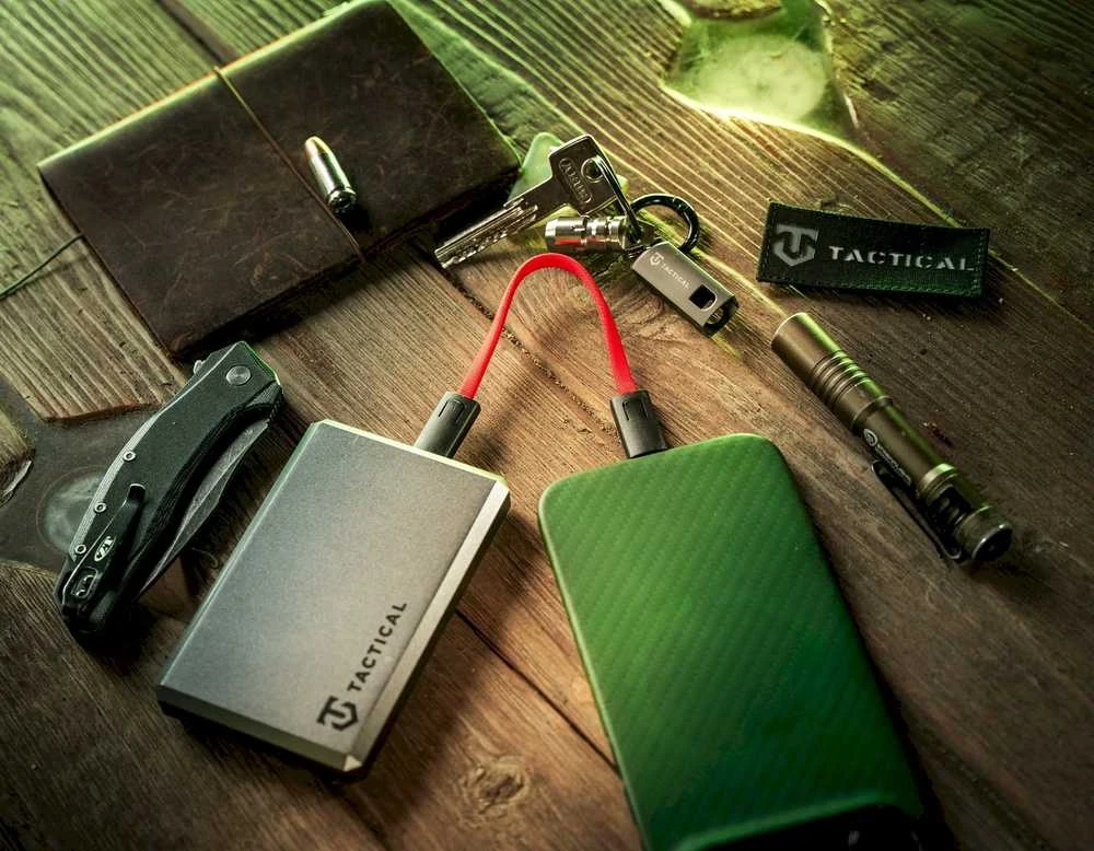 Tactical OODA Loop kabelis USB-C/USB-C raudonos spalvos