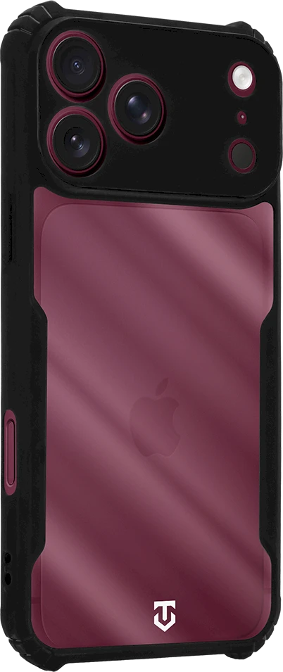 Dėklas Tactical Quantum Stealth Cover for Apple iPhone 17 Pro Max/18 Pro Max Clear/Juodas