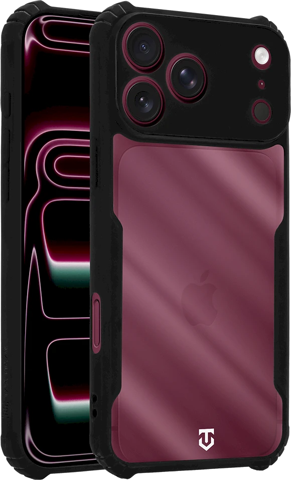 Dėklas Tactical Quantum Stealth Cover for Apple iPhone 17 Pro Max/18 Pro Max Clear/Juodas