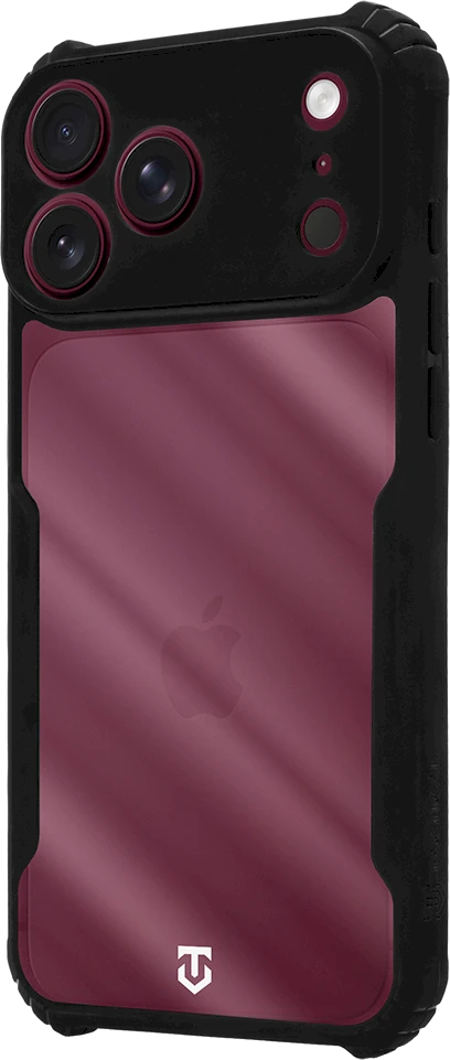 Dėklas Tactical Quantum Stealth Cover for Apple iPhone 17 Pro Max/18 Pro Max Clear/Juodas