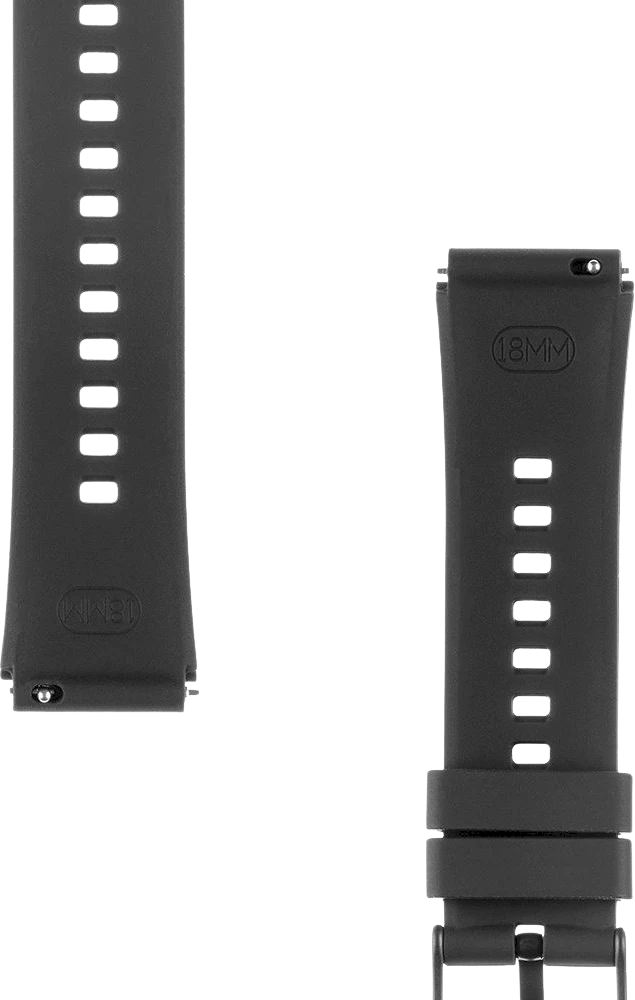 Tactical Quick Release silikoninė apyrankė 18mm juodos spalvos
